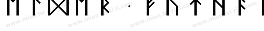 Elder Futhark Font字体转换